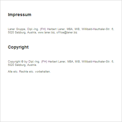 laner-medien-technologien Impressum, Copyright